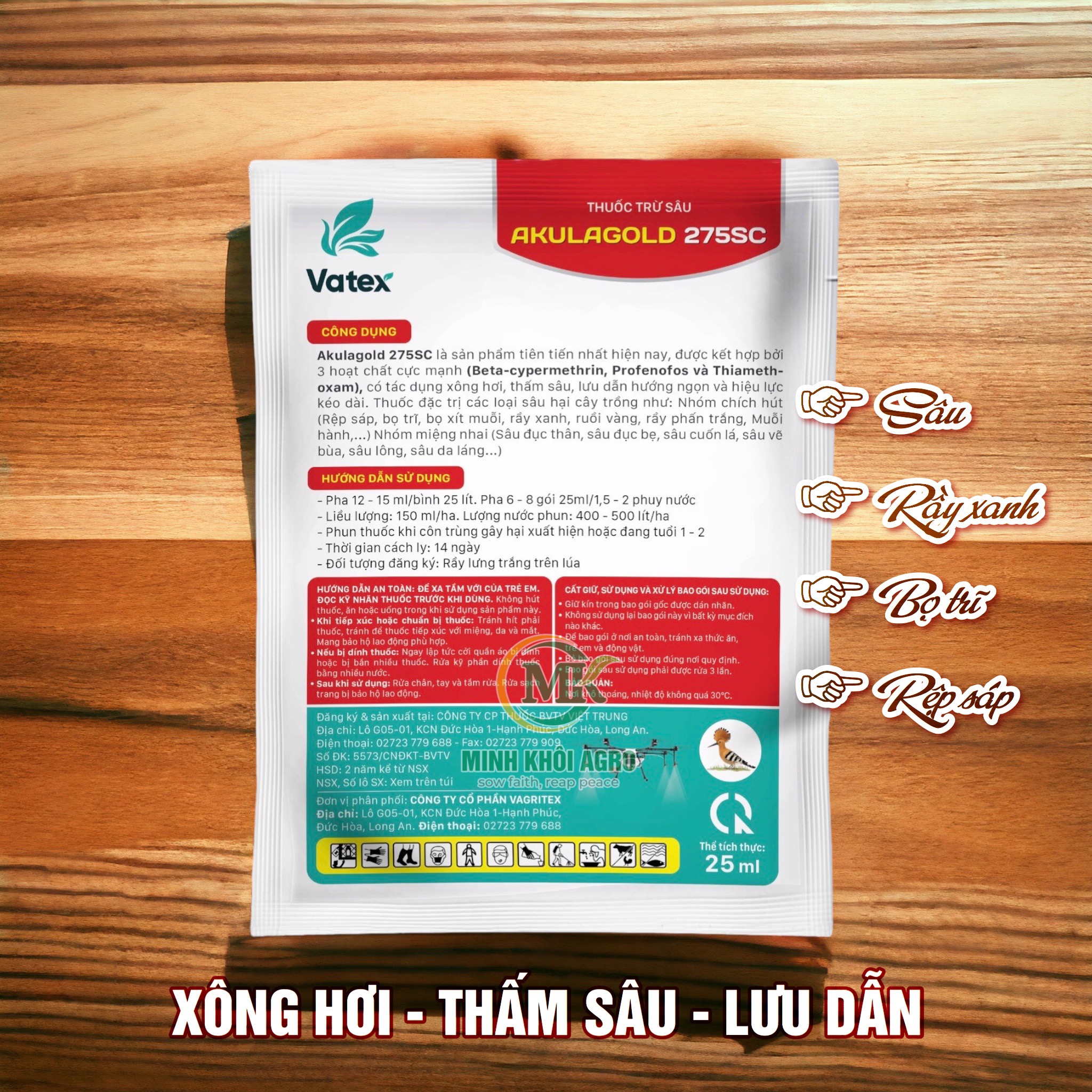 Thuốc trừ sâu rầy AkulaGold 275SC - Gói 25ml